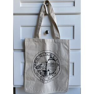 Magnolia Canvas Tote Bag Natural Ivory Reusable Market